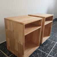 2 comodini legno