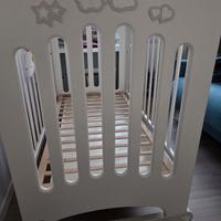 Lettino culla bianco - Pali