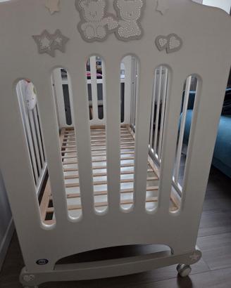 Lettino culla bianco - Pali