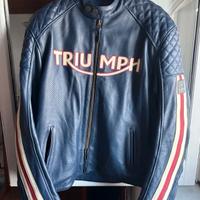 Giacca moto Triumph Braddan Retro Air blu