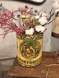 Latta pubblicitaria per caffè La Portorico 1930