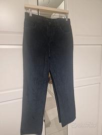 PANTALONE SCOUT IN VELLUTO BLU A COSTE