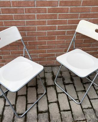 N. 2 sedie Ikea Nick colore bianco
