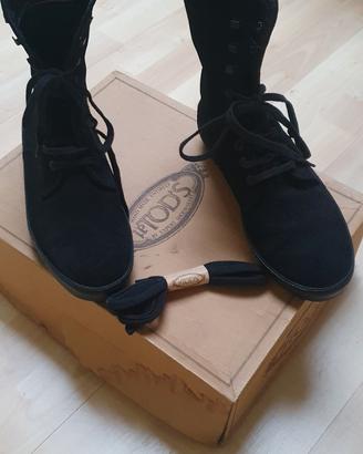 Tod's stivaletto camoscio nero