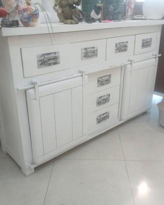 credenza shabby industrial, nuova 