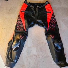  DAINESE pantaloni tuta pelle moto racing tg56 