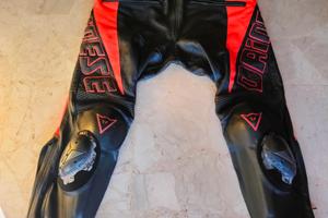  DAINESE pantaloni tuta pelle moto racing tg56 