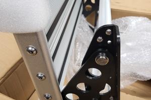 scalino camper estensibile con led 12v in allumini