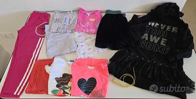Lotto stock abbigliamento bambina 7/8 anni