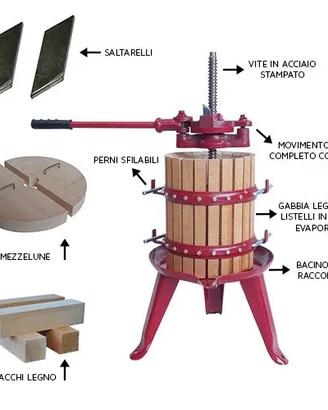 Torchio per  Vino da 70 litri