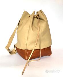 zaino in vera pelle