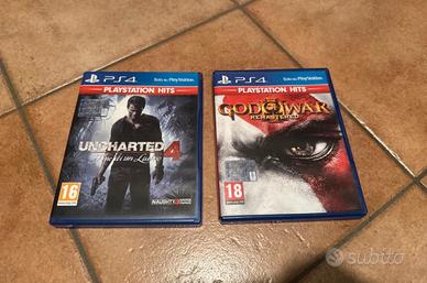 Uncharter 4 e God of War III ps4