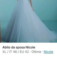 Abito da sposa Nicole come nuovo