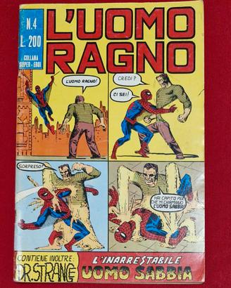 Uomo Ragno Spiderman n°4 originale 1970 Marvel