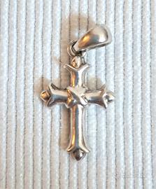 Pendente Croce Gigliata Unisex in Argento 925