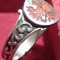 Anello Impero Austro-Ungarico KUK Tirolo WW1 Raro