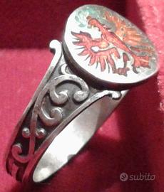 Anello Impero Austro-Ungarico KUK Tirolo WW1 Raro