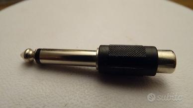 ADATTATORE AUDIO DA 6,3MM M. 2 POLI - RCA F.