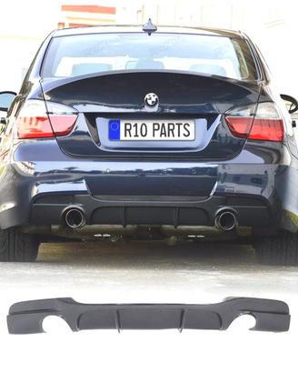 DIFFUSORE BMW E90 E91 LOOK M PERFORMANCE NERO LUCI