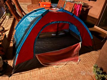 Tenda da campeggio igloo 2 posti + zanzariera lo