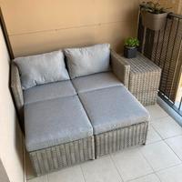 Divano in rattan da esterno