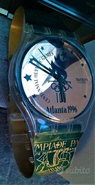 Orologio Swatch Atlanta 1996 grande da parete