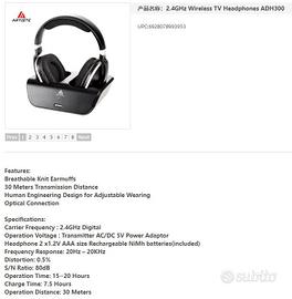 Cuffie wireless ricaricabili