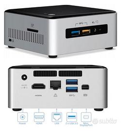 MICRO PC NUC, I5-6260U, RAM-16GB, M2+HD-500GB
