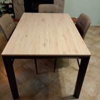 tavolo allungabile ghisa effetto quercia 