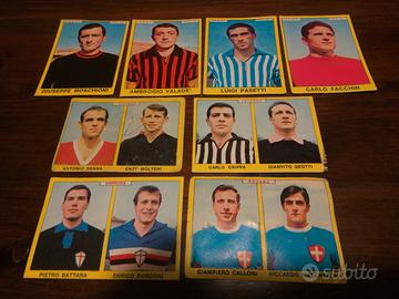 8 figurine calciatori Panini 1966-67