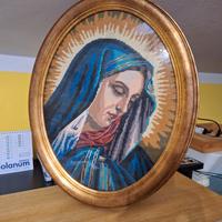 quadro a mezzo punto madonna col dito 