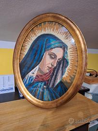 quadro a mezzo punto madonna col dito 