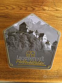 Scatola metallo con castello di Vaduz