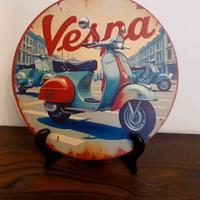 Vespa Piaggio insegna in metallo 