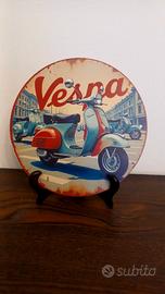 Vespa Piaggio insegna in metallo 