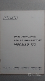 Manuale dati principali per riparazioni FIAT 132