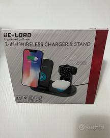 Caricabatterie wireless 2 in 1