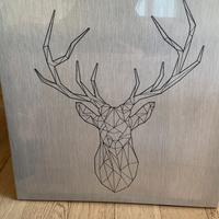 quadro di tela ikea cervo