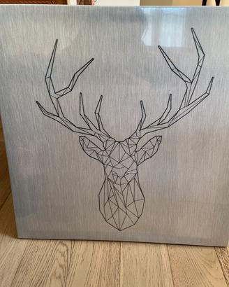 quadro di tela ikea cervo