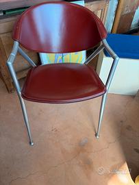 Poltroncina Atomic Calligaris vintage pelle