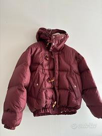 Piumino vintage Nordica bordeaux con ricamo