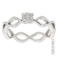 Anello solitario 0,30ct