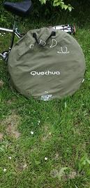 Tenda campeggio 2 SECONDS verde + Sacco a pelo