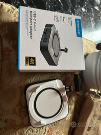 Dock Mac Mini M4 / M4 Pro 9 porte + slot NVMe