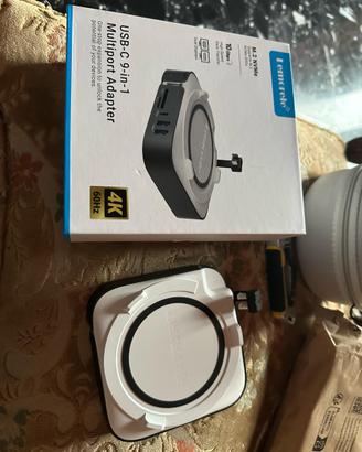 Dock Mac Mini M4 / M4 Pro 9 porte + slot NVMe