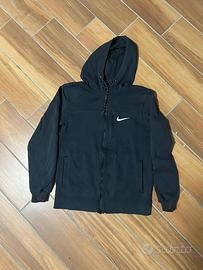 Felpa nike nera con zip