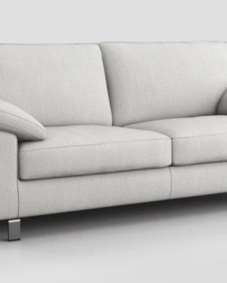 DIVANO TRE POSTI COLORE BIANCO DESIGN ITALIANO NEW