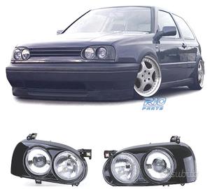 DOPPI FARI VOLKSWAGEN VW GOLF 3 NERO