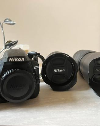 Nikon D3300 +kit  Nikkor 18/105, obiettivo 70/300