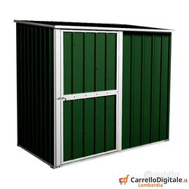 Casetta prefabbricata acciaio 174x100 verde scuro
